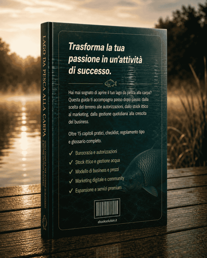 IL LAGO DA PESCA ALLA CARPA: Guida Completa per Avviare, Gestire e Far Crescere la Tua Attività di Successo - EBOOK SOLUTION
